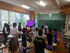 豊沼小学校でがんの授業が行われました！