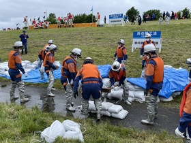 石狩川水系空知川総合水防演習