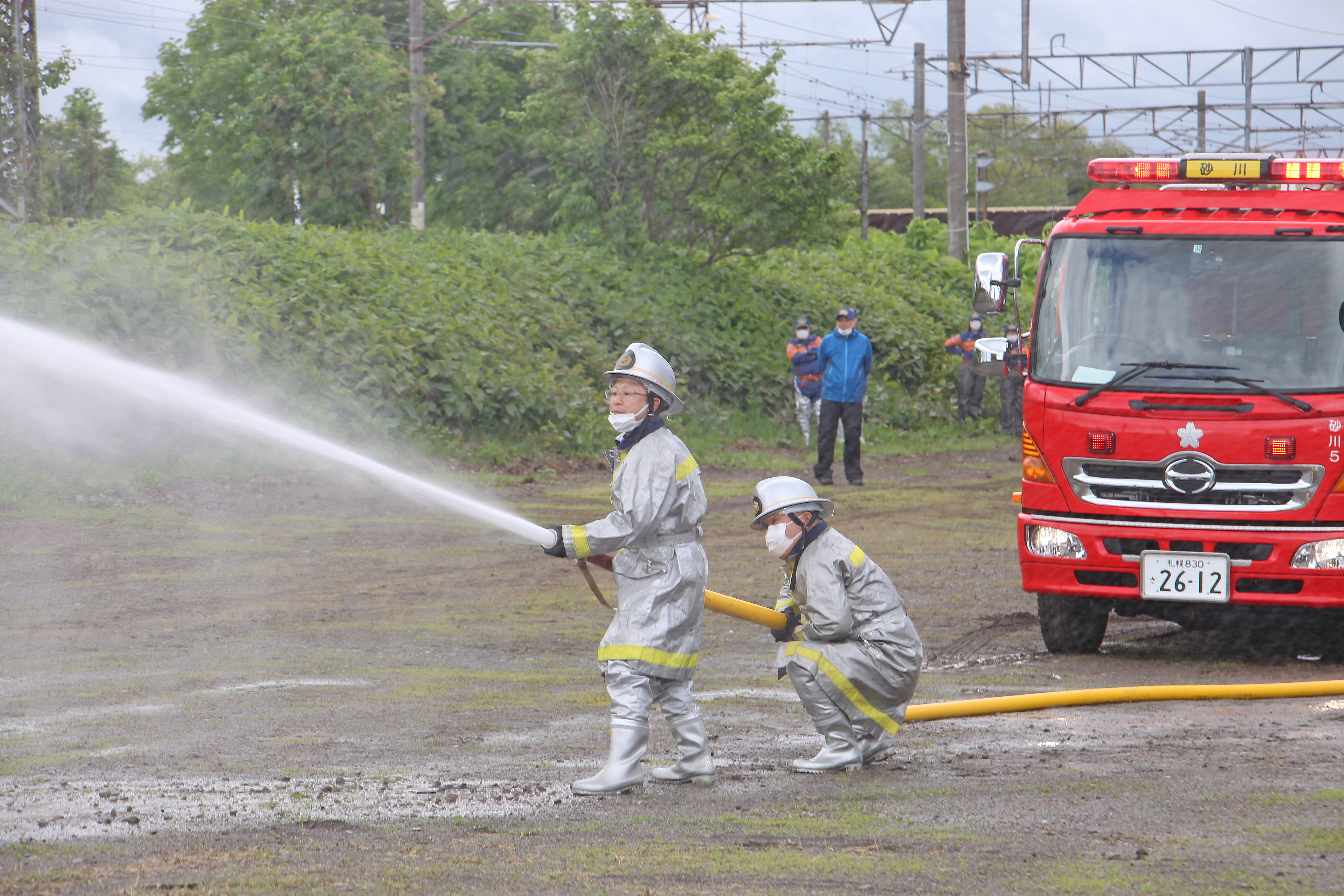 砂川地区広域消防組合消防演習