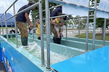 流水体験コーナー