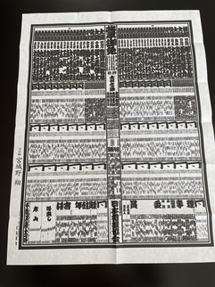 大相撲春場所の番付表