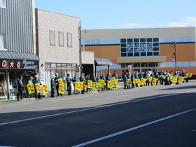 一斉旗の波運動