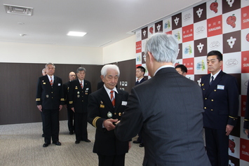 上砂川消防団 中村隆志団長