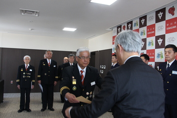 浦臼消防団 丹羽栄団長