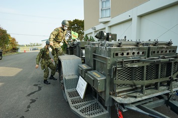 炊き出しができる車両