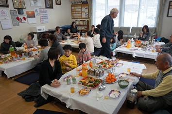 空知太すみれ町内会新年会の様子