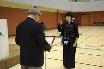 砂川剣道連盟岡颯希さん