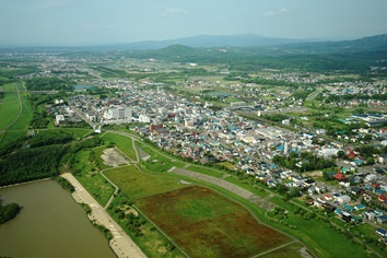 砂川中心部の写真を撮って戻ります