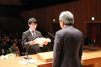 新成人代表のことば最上光輝さん