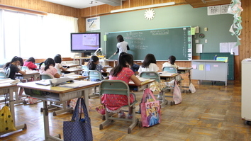 中央小学校の授業の様子