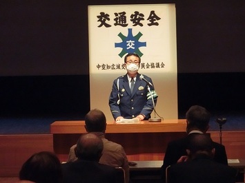 安海滝川警察署長の来賓挨拶