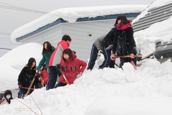 砂川高校除雪ボランティア1